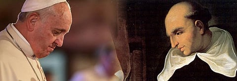 Pope Francis I and Fray Bartolome De Las Casas. Credit: Vijayendra Pratap Singh / CSE