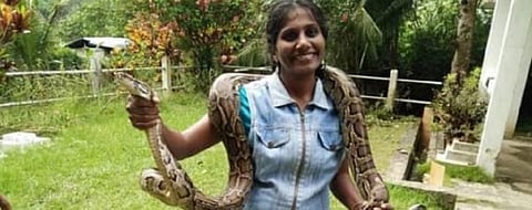 Sathyapriya, the Kaziranga Park Director's wife. Credit: Her Facebook Account that has now been deleted