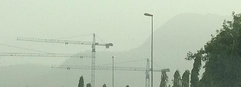 Dust over Abuja, Nigeria in the morning. Photo: Anumita Roychowdhury / CSE