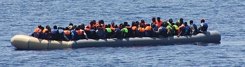 A boat full of refugees in the Mediterranean. Two of the newly added indicators are on responsible and well-managed migration policies. Photo: Flickr