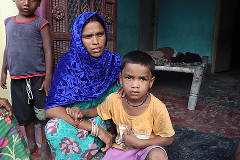 2019 में चमकी बुखार से पीड़ित हुआ था यह बच्चा। फोटो: पुष्य मित्र