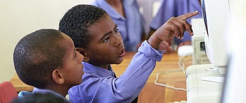 Many South African schools don’t have computer labs or other digital technology Photo: Per-Anders Pettersson/Getty Images