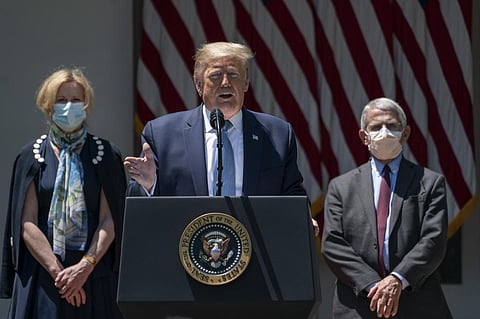 President Trump says he has been taking hydroxychloroquine as a preventive for the coronavirus. Getty Images / Drew Angerer