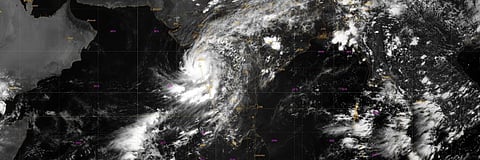 Nisarga will decrease in intensity to a cyclone from a severe cyclone in the next four hours Photo: Twitter / India Met Dept