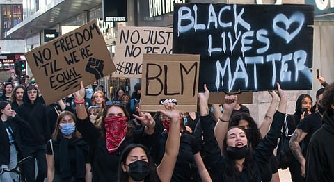 A Black Lives Matter protest in Stockholm in 2020 over the death of George Floyd. Photo: Wikimedia Commons