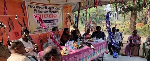 Munda and Santhal tribals brought to Dhenkanal over a century ago by the ruler to work in its forests, recently got forest rights. Photo: Adivasi Kranti Sangathan, Dhenkanal