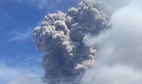 Mount Sinabung eruption in Indonesia sends smoke flying 5 km