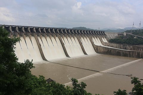 Mismanagement of Gujarat’s Sardar Sarovar dam — currently 90 per cent full — allegedly led to floods in Bharuch district August 31. Photo: Wikimedia Commons