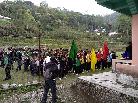 A school in Kewzing, Sikkim before the pandemic. A third of students in Indian Himalayan region couldn't access online classes during the COVID-19 lockdown. Photo: Joyjeet Das