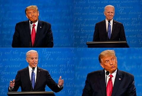 A non-verbal communication expert watched Trump-Biden debate with no sound. Here’s what he saw