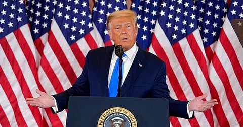 Re-election hopes fading, Trump tries for an election win in the courts