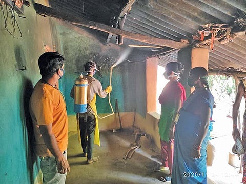 One of the activities to control malaria was extensive DDT spraying (Photograph: Priya Ranjan Sahu)