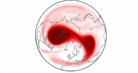 Sudden stratospheric warming may be behind recent cold weather