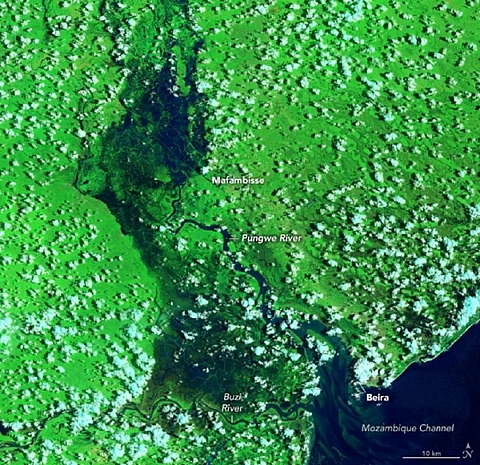 NASA images show impact of Cyclone Eloise on Mozambique