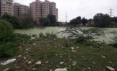 The Budena water body in Faridabad city the concept design of which, was prepared by the author and his team. Photo: Shashwat