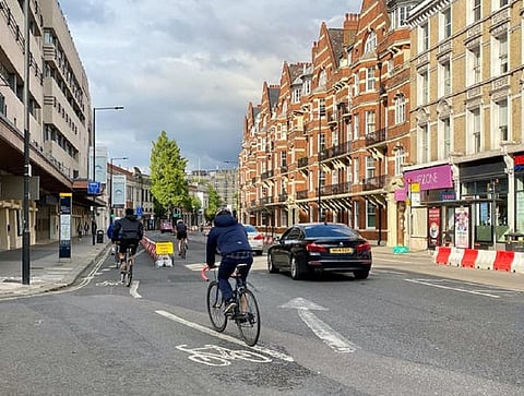 Temporary bike lanes have popped up in cities around the world during the pandemic. Photo: Texturemaster/Shutterstock