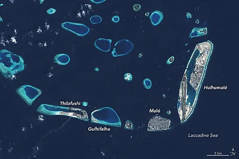 How to face a rising sea? Maldives bets on artificial islands