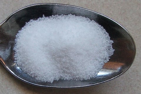 Common Salt or Sodium Chloride. Photo: Chemicalinterest via Wikimedia
