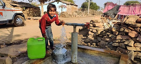 The data from Jal Jeevan Mission shows that 63.17 per cent households still don’t have access to water within their homes. Photo: World Vision