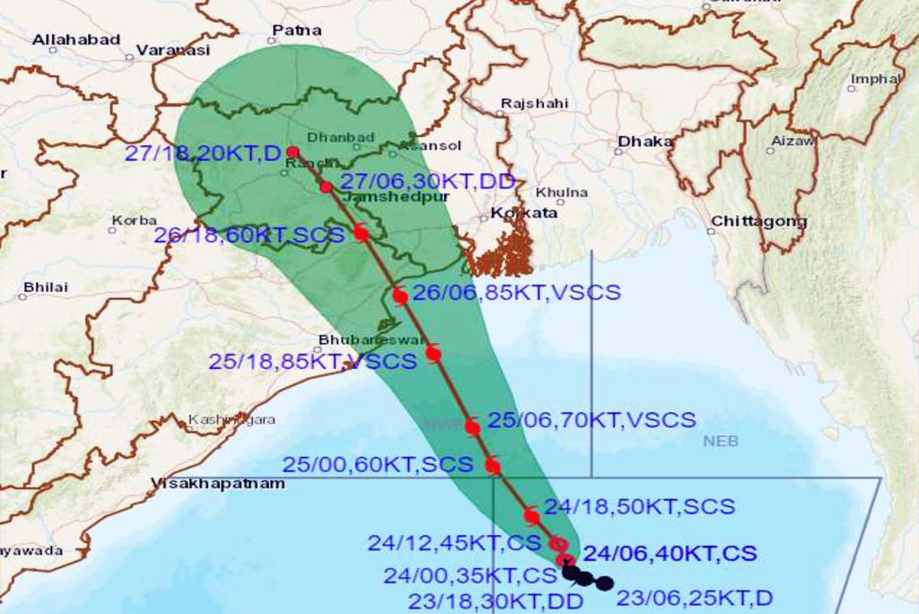 चक्रवाती तूफान यास ने पकड़ी गति, 26 मई को पूर्वी तट से टकराने की है सम्भावना