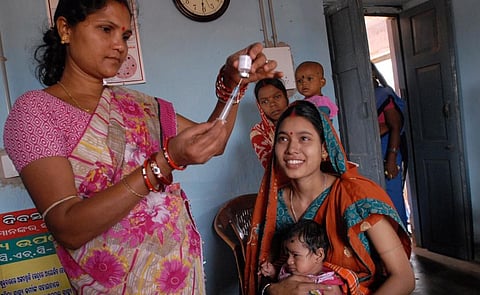 According to the SDG index, Jharkhand has only a total of 4 physicians, nurses and midwives per 10,000 population, as against target of 45. Photo: Wikipedia
