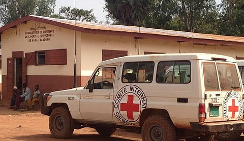 A Red Cross vehicle used to supply medicines in the Central African republic. Photo: Wikimedia