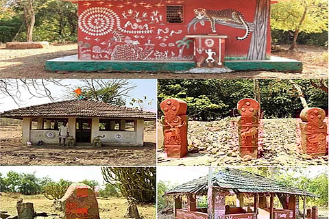 साभार: जर्नल फ्रंटियर्स इन कंजर्वेशन साइंस, शोधकर्ताओं ने वाघोबा की पूजा के लिए समर्पित 150 से अधिक मंदिरों की पहचान की है।