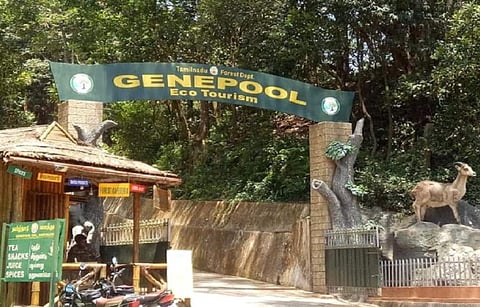 The entrance to the Gudalur Gene Pool Garden in Tamil Nadu. Photo: V Sundararaju
