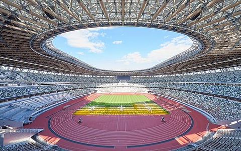 The Olympic Stadium in Tokyo. Photo: @Tokyo2020 / Twitter