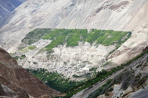 Kinnaur's hydel power projects is altering its ecology, rendering it vulnerable to cloudbursts, flash floods, landslides and earthquakes. Photo: Midhun Vijayan