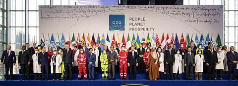 Leaders at the G20 Summit in Rome. Photo: @g20org / Twitter