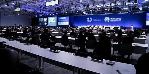 A session in progress at CoP26 on November 3, 2021. Photo: @COP26
The official Twitter account for CoP 26