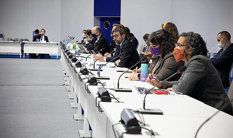 Fourth ZEV Transition Council. COP26, Glasgow. Photograph: Will Crowne/UK Government