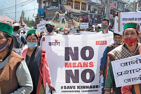 बांधों के विरोध में हिमाचल प्रदेश के किन्नौर जिले के लोगों ने एक बड़ा आंदोलन खड़ा कर दिया है (फोटो : रोहित पाराशर)