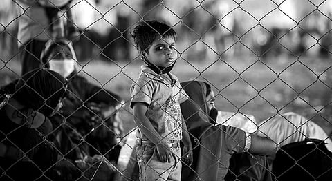 COVID-19 has pushed an additional 100 million children into poverty across the world (Photograph: Vikas Choudhary)