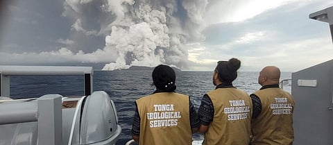 Photo by Tonga Geological Services, Facebook, shared by @jessphoenix2018 / Twitter