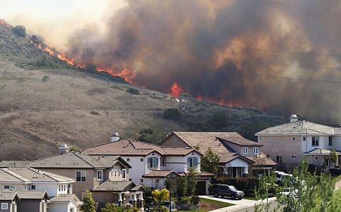 A wildfire in southern California. Photo: iStock