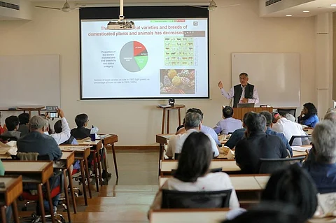 सेंटर फॉर साइंस एंड एनवायरमेंट द्वारा आयोजित अनिल अग्रवाल डायलॉग पर सतत खाद्य प्रणाली पर विस्तार से बात की गई। फोटो: विकास चौधरी