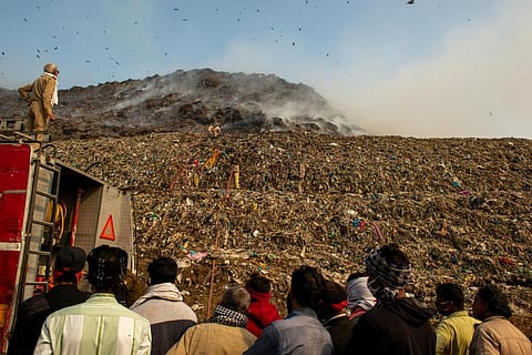 ‘Unscientific’ disposal, treatment of waste behind massive fire at Ghazipur landfill, say experts