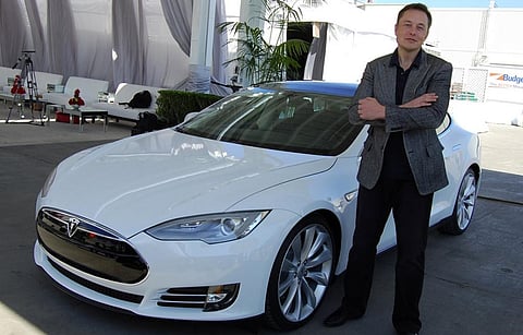 Elon Musk at the Tesla Fremont Factory in California. Photo: Maurizio Pesce via Wikimedia Commons