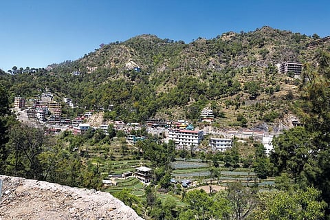 हिमाचल के सोलन जिले में कालका-शिमला राजमार्ग के साथ लगी घाटी का भूवैज्ञानिक 1860 के दशक से अध्ययन कर रहे हैं। यह हिमालय की उत्पत्ति का कारण बने महाद्वीपीय कटराव के प्रमाण समेटे है। ये प्रमाण निर्माण गतिविधियों से खो गए हैं (फोटो: एेश्वर्या अय्यर)