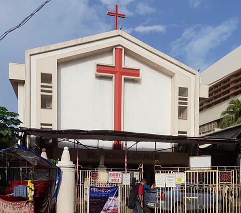 St Michael Church, known popularly as Mahim Church, is the first place of worship in India to take action to decarbonise. Photo: Oswald Rodrigues