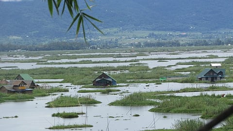The order states that the floating homestays on the Loktak lake need to be removed. Photo: Sobhapati Samom