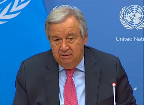 The UN chief António Guterres called record profits by major oil and gas companies as “immoral”. Photo: @antonioguterres/Twitter