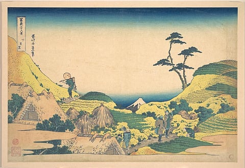 ‘Lower Meguro (Shimo Meguro)’, artist: Katsushika Hokusai, c1830–32. The Met Museum