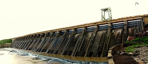 Hirakud Dam is built across the Mahanadi River in Odisha. Photo: Wikimedia Commons
