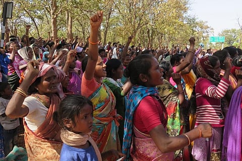 नेतरहाट फील्ड फायरिंग रेंज की अवधि विस्तार रद्द करने की मांग को लेकर 245 गांवों के आदिवासी तीन दशक से संघर्षरत थे। फोटो: एलिन अर्चना लाकड़ा
