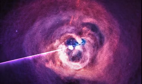 The radar-like scan around the image allows you to hear waves emitted in different directions. Screengrab: NASA/ YouTube