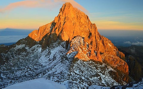 Glaciers on Mount Kenya (Kenya), Mount Kilimanjaro (Tanzania) and the Rwenzori Mountains (Uganda) are retreating at a faster rate than the global mean, according to the State of the Climate in Africa 2021. Photo: iStock