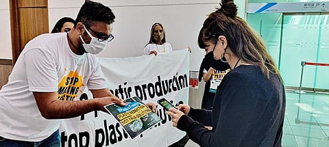 Stop making plastic, green activists demand at Busan meet